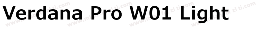 Verdana Pro W01 Light 语言英文字体转换